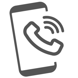Schwarzes Smartphone als Icon zum Anrufen bei dem mobilen Tierarzt für Hemmingen und Umgebung